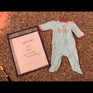 Child of mine baby little sister zipper sleeper